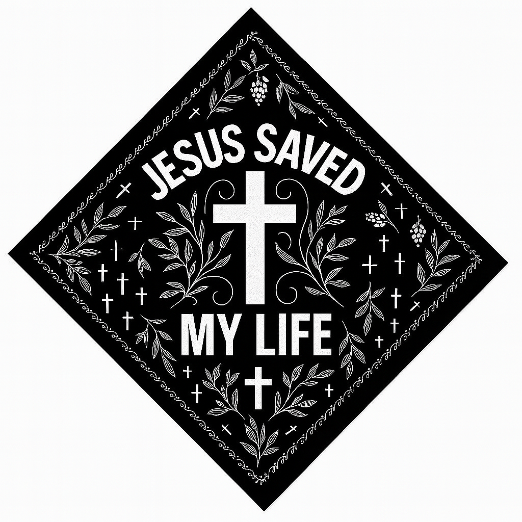 Jesus Saved My Life Bandana