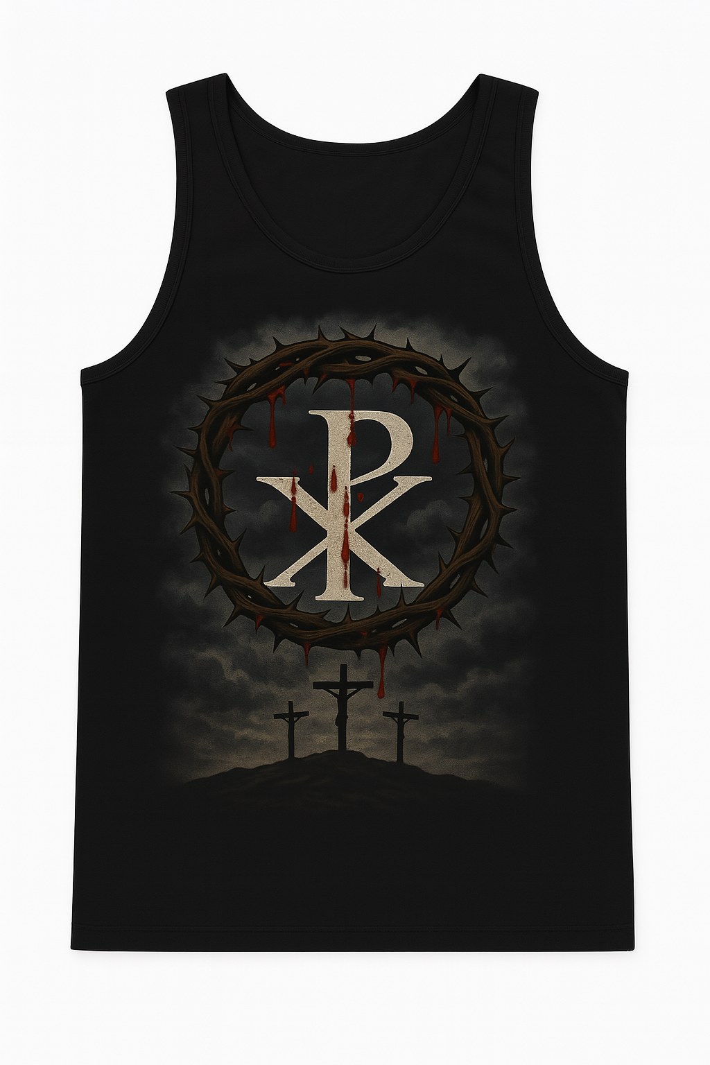 Crown of Thorns and Chi-Rho Vest